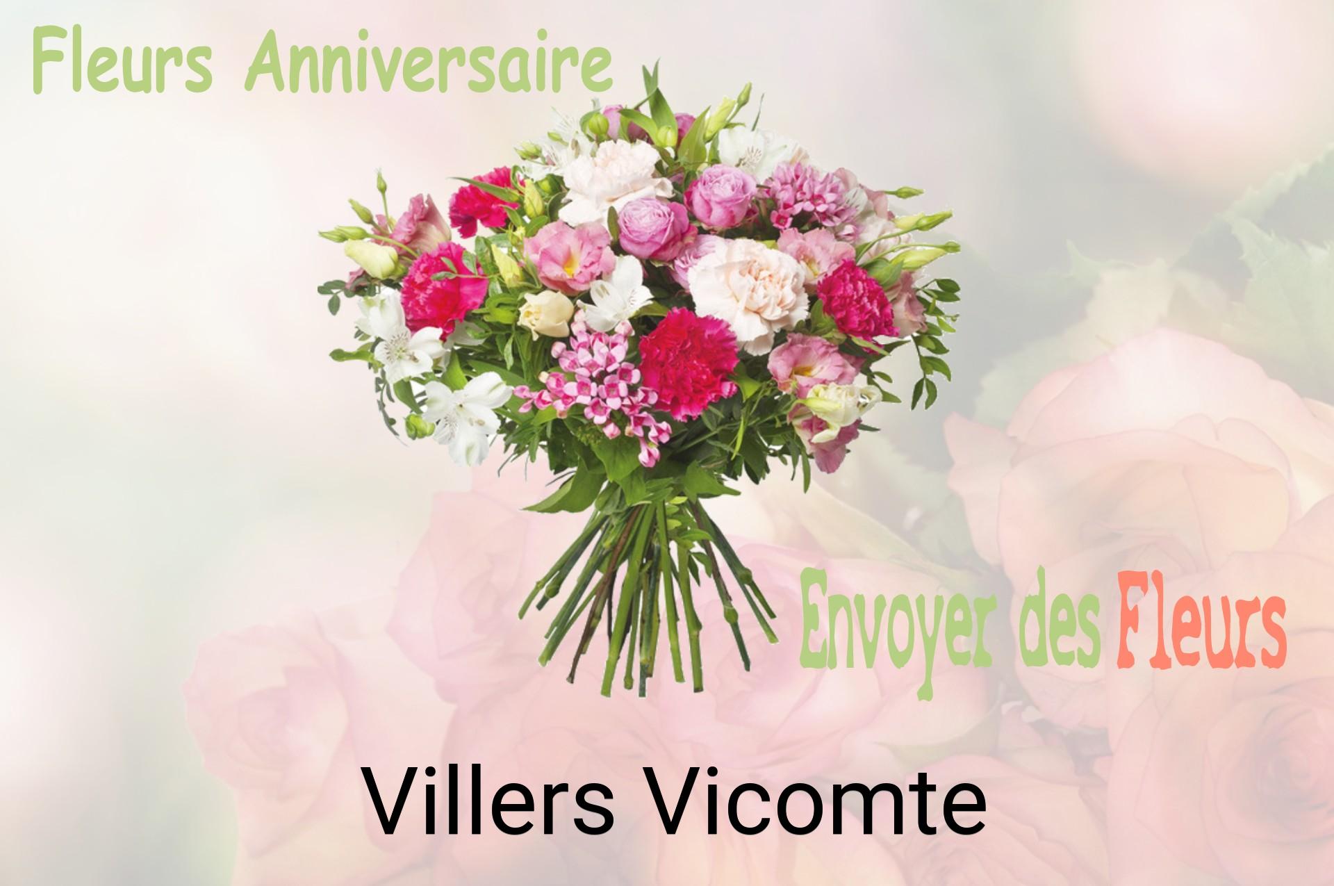 Bouquet de fleurs d’anniversaire livré à Villers-Vicomte