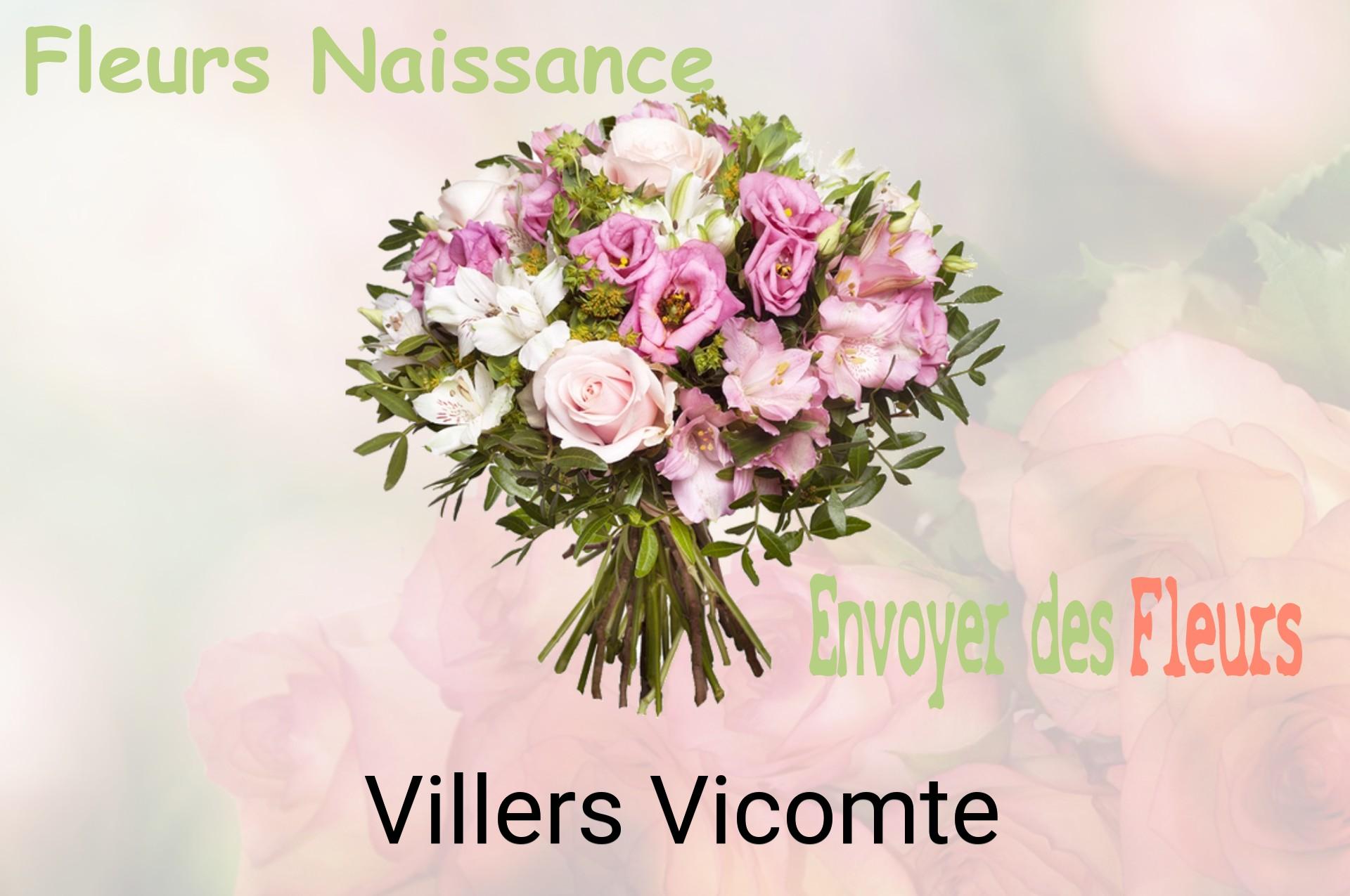 Bouquet de fleurs de naissance livré à Villers-Vicomte